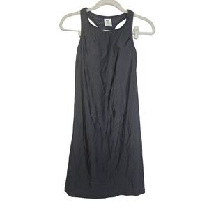 NEW Lands End 8 Black Swim Dress Modest Racerback Active Pool Beach Minimalist
